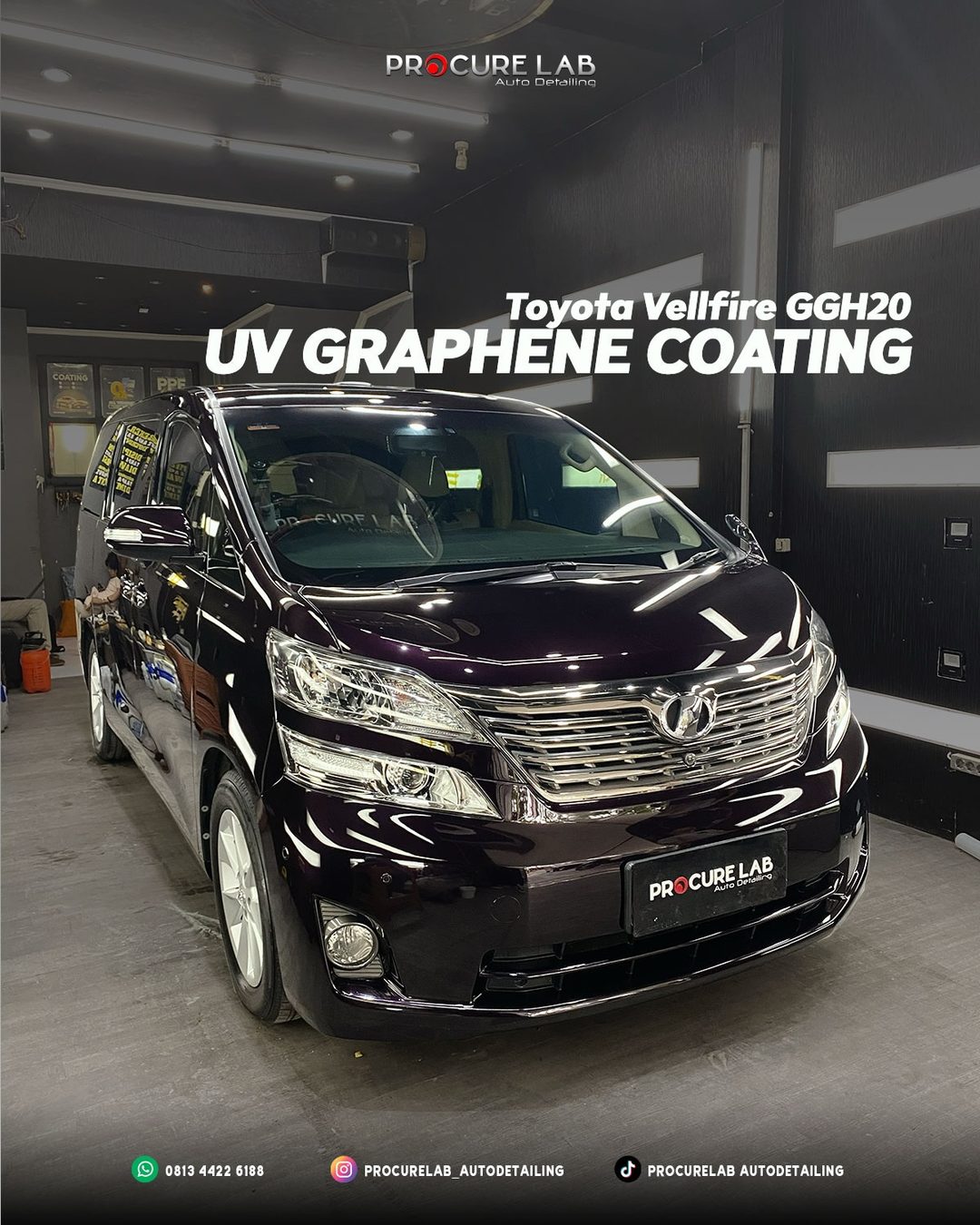 UV Graphene Coating pada Toyota Vellfire