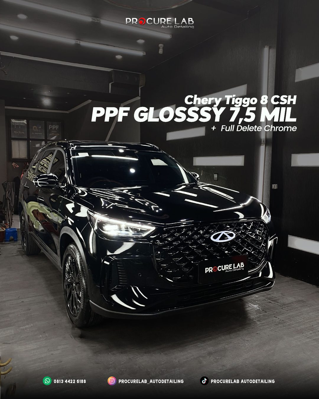 Full Body PPF dan Delete Chrome pada Chery Tiggo 8 CSH